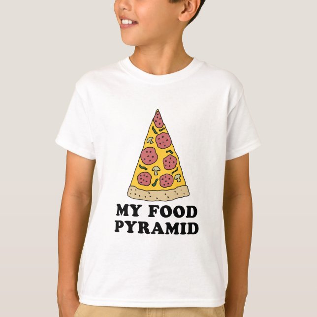 T-shirts Minha pirâmide de Comida (Frente)