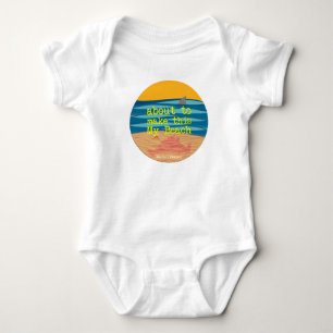 T-shirts Minha praia - Romper do bebê do Martha's Vineyard