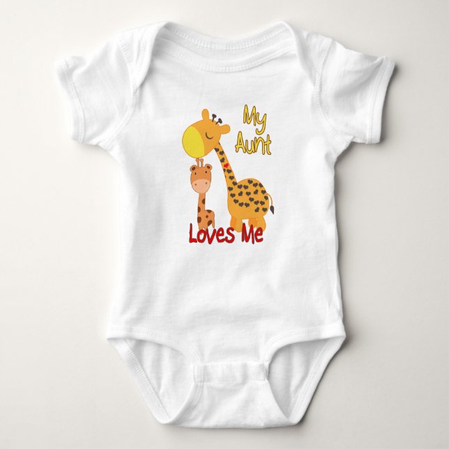 T-shirts Minha tia Amor Me Girafa (Frente)