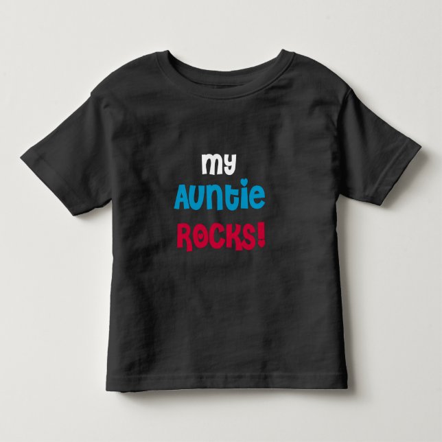 T-shirts Minha tia Rocks (Frente)
