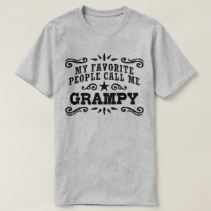 T-shirts Minhas pessoas favoritas chamam-me Grampy