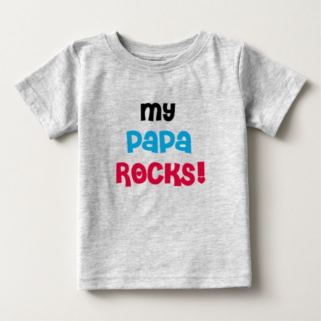 T-shirts Minhas rochas da papá (Frente)