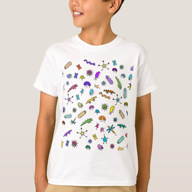 T-shirts Mini Insetos e Mini Beasts (Frente)