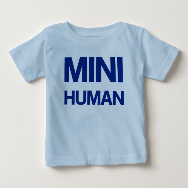 T-shirts Mini ser humano (azul) (Frente)
