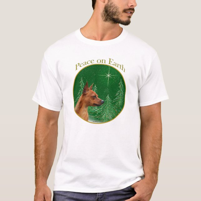 T-shirts Miniatura Pinscher Peace (Frente)