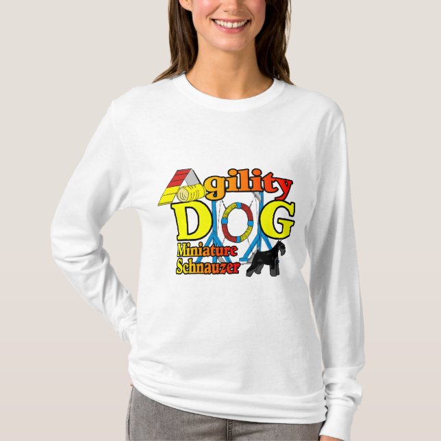T-shirts Miniatura_Schnauzer_Agilidade (Frente)