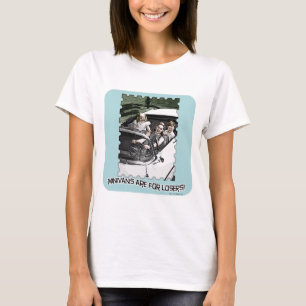 T-shirts Minivans São Para Perdedores, Moto De Arte Retroat