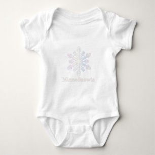 T-shirts MinneSnowta com Floco de Neve