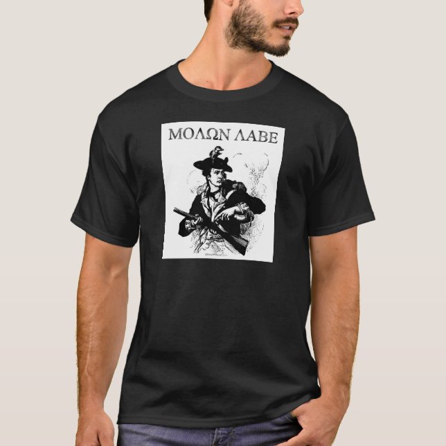 T-shirts Minuteman de Molon Labe (Frente)