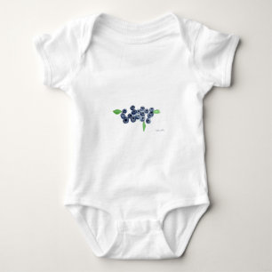 T-shirts Mirtilos frutas vegano aquarela comida rústica 
