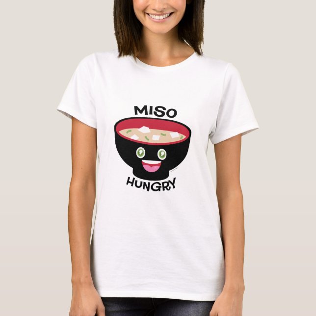 T-shirts Miso com fome (Frente)