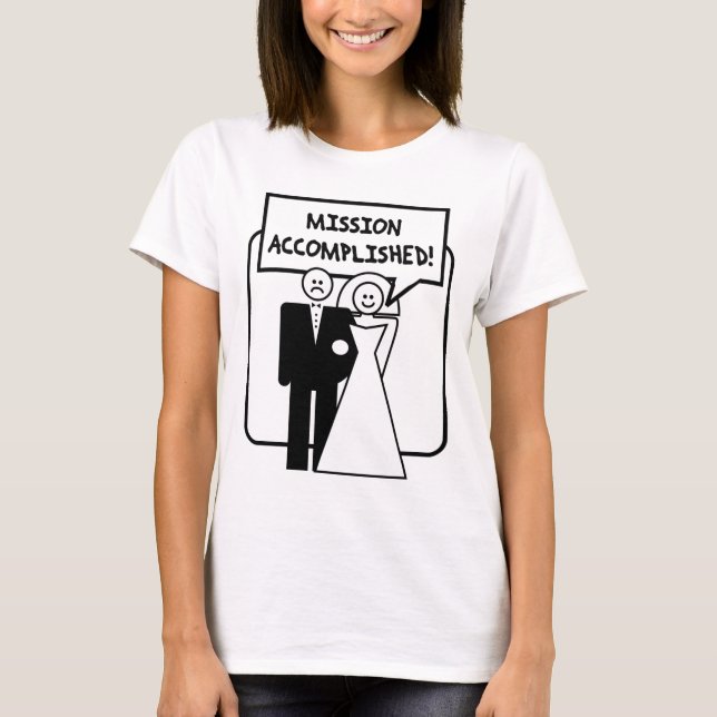 T-shirts Missão Cumprida Casamento (Frente)