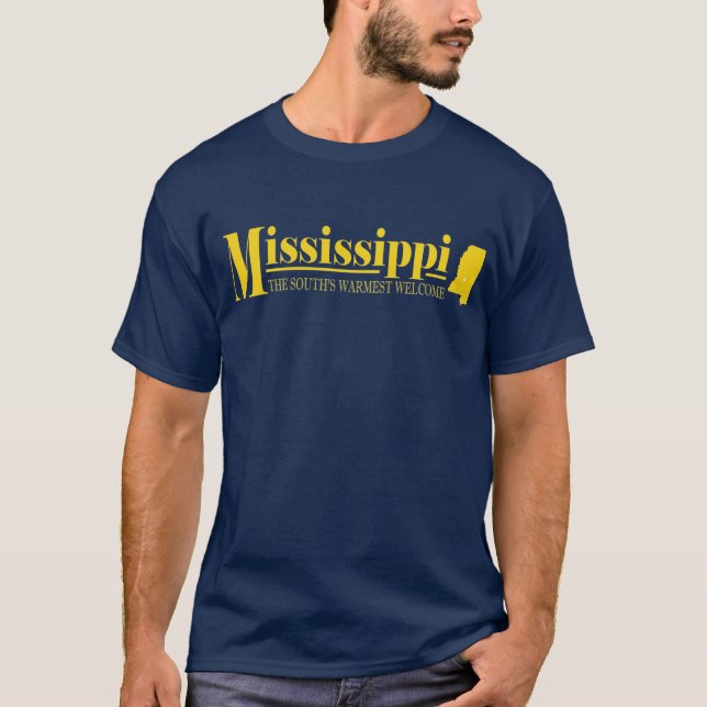 T-shirts Mississippi Dourado (Frente)
