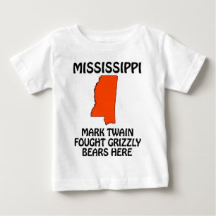 T-shirts Mississippi - Mark Twain Lutou Contra Ursos Grizzl