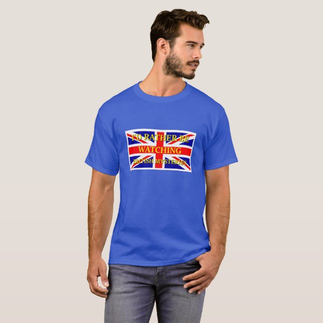 T-shirts Mistérios britânicos de observação (Frente Completa)