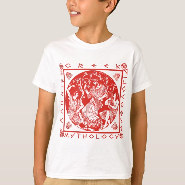 T-shirts Mitologia grega - vermelho (Frente)
