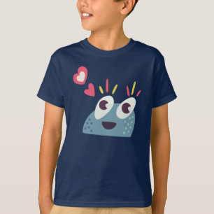 T-shirts Miúdos bonitos do caráter dos doces dos desenhos