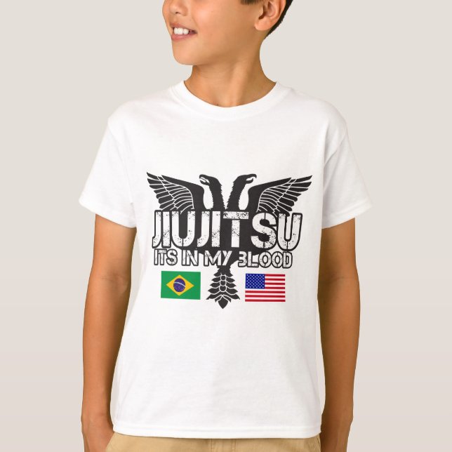 T-shirts Miúdos de Jiu-jitsu (Frente)