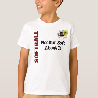 T-shirts MIÚDOS Nothin macio sobre o softball
