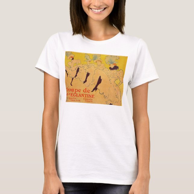 T-shirts Mlles Eglantines 2 por Toulouse-Lautrec (Frente)