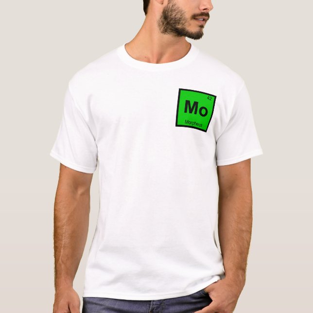 T-shirts Mo - Morfeu Tabela Periódica Química Grega (Frente)