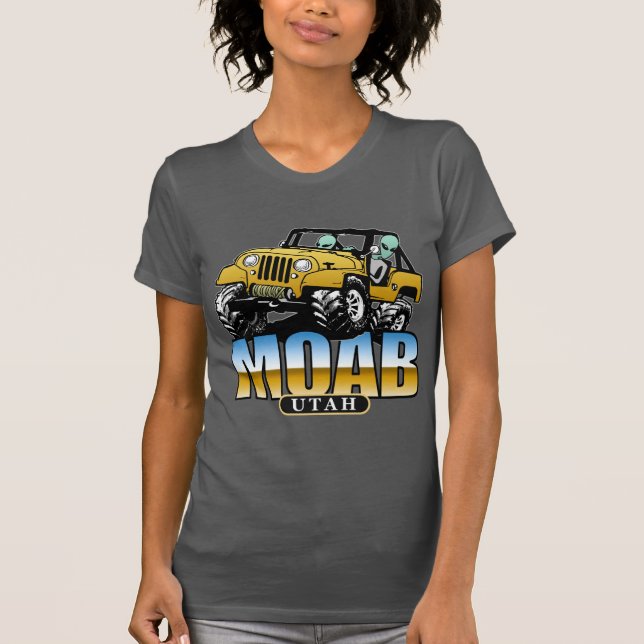 T-shirts MOAB, Utá - aliens 4x4 (Frente)