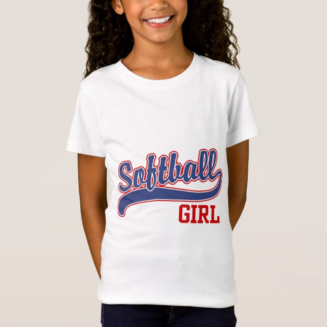 T-shirts Moça de Softball (Frente)