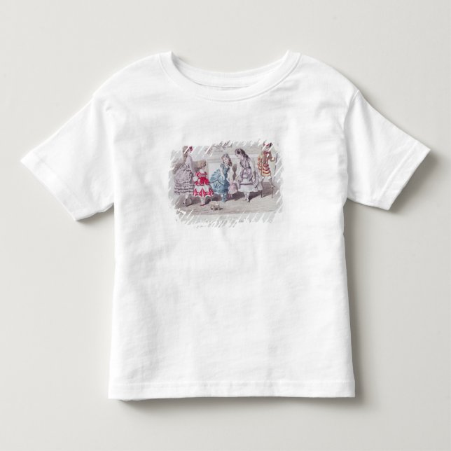 T-shirts Modas para Meninas, do Diário (Frente)