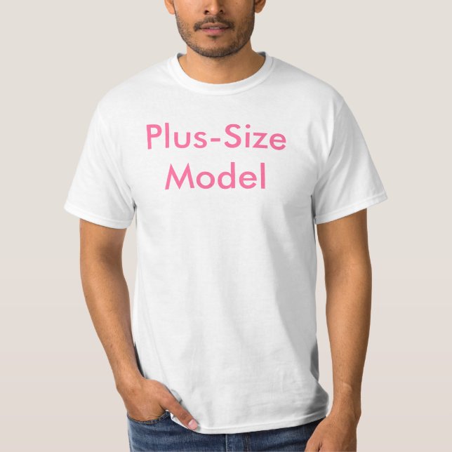 T-shirts Modelo do Mais-Size (Frente)