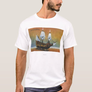 T-shirts Modelo do Mayflower na opinião de Salão do