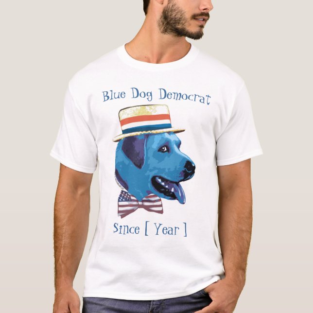 T-shirts Modelo personalizável - Blue Dog Democrat (Frente)