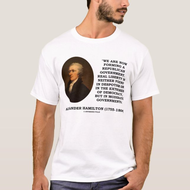 T-shirts Moderate republicano do governo de Alexander (Frente)