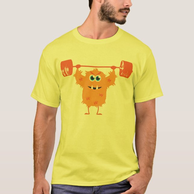 T-shirts Modo Bastão - Pontas De Elevação Do Monstro Cugado (Frente)