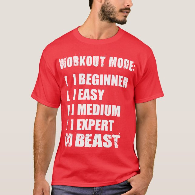 T-shirts Modo de Workout - BEAST (Frente)