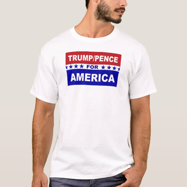 T-shirts Moedas de um centavo do trunfo para América (Frente)