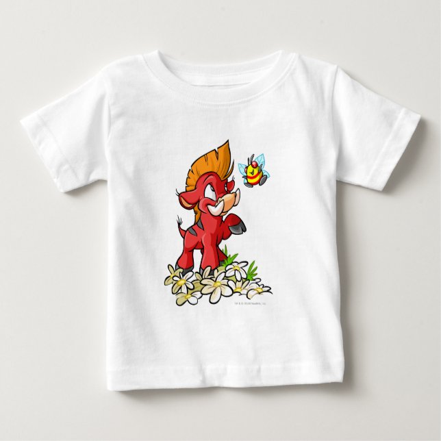 T-shirts Moehog vermelho e zumbido (Frente)