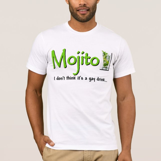 T-shirts Mojito: Não uma bebida alegre…? (Frente)