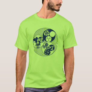T-shirts molécula azul