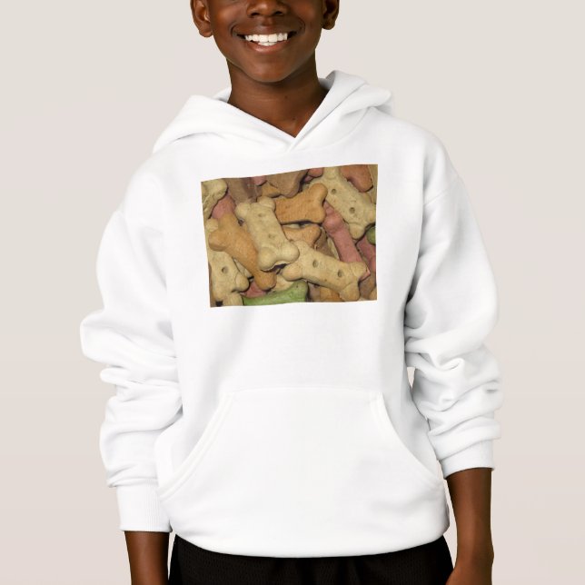 T-shirts Moletom com Capuz de Petiscos para Cachorro Kids (Frente)