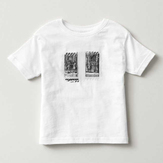 T-shirts Moliere, frontispiece para 'o Miser (Frente)