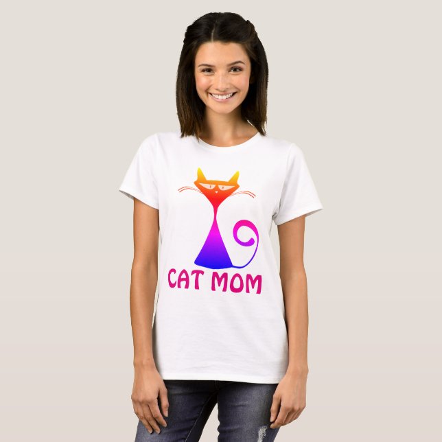 T-shirts MOM CAT (Frente Completa)