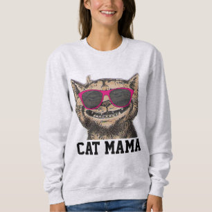 T-Shirts MOM CAT, Óculos de sol Engraçado CAT
