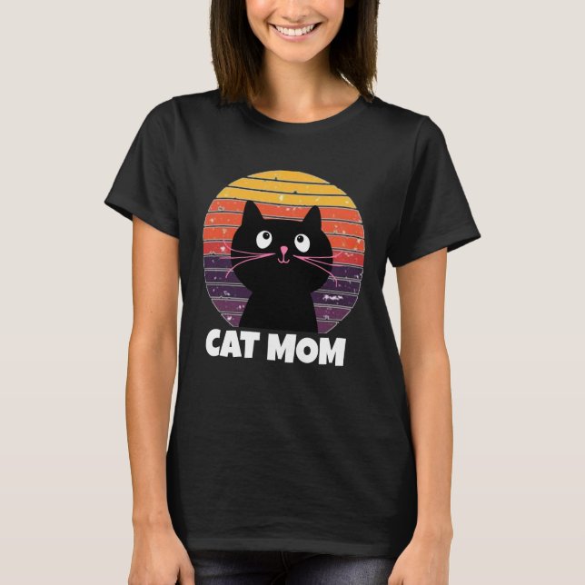 T-Shirts MOM CAT RETRO 80s (Frente)