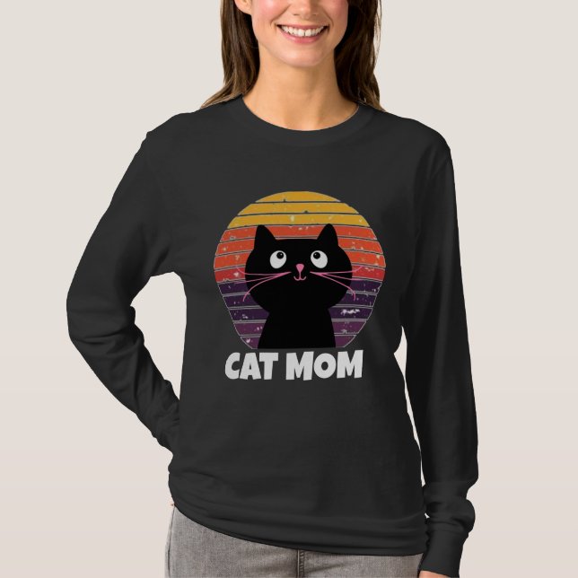 T-Shirts MOM CAT RETRO 80s (Frente)