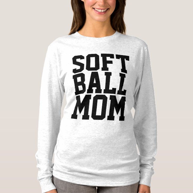 T-SHIRTS MOM DE SOFTBALL (Frente)