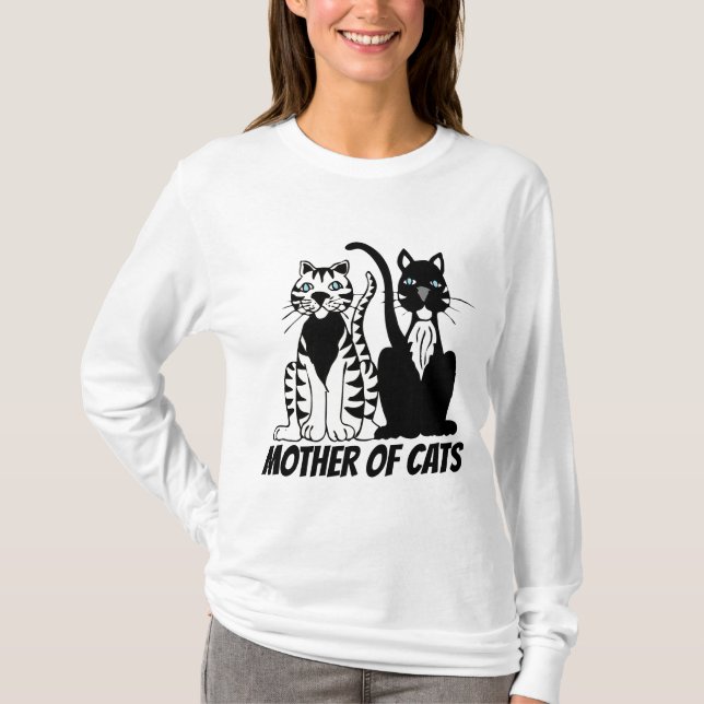 T-shirts MOM (MÃE DE GATOS) (Frente)
