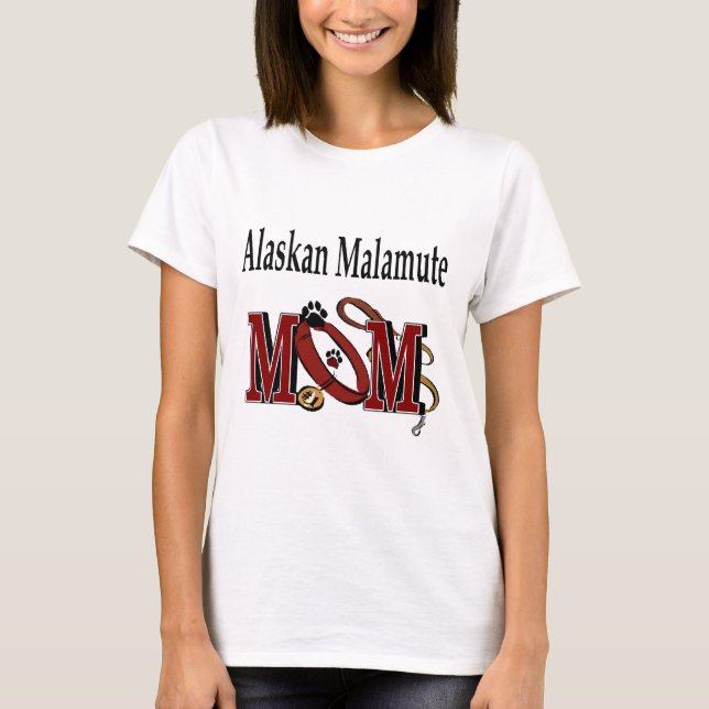 T-shirts MOM Malamute do Alasca (Frente)