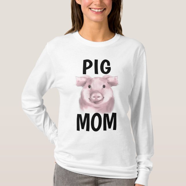 T-shirts MOM PIG (Frente)