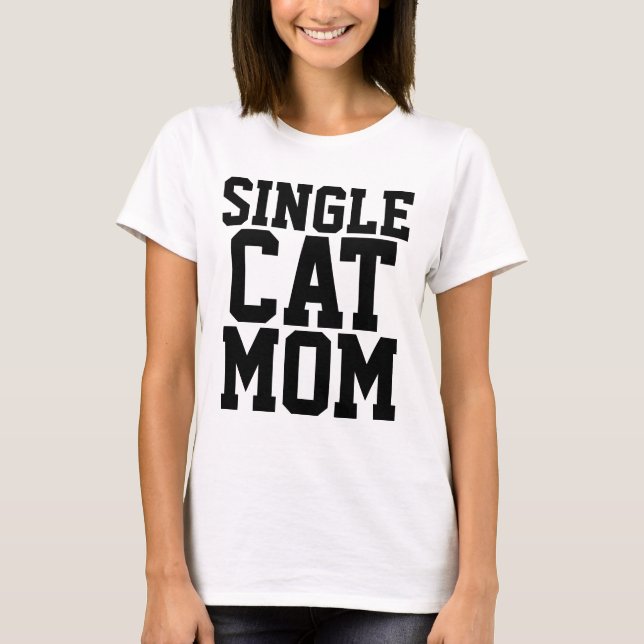 T-shirts MOM solteiro CAT (Frente)