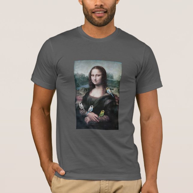 T-shirts Mona Lisa & Budgies (Frente)